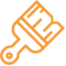 Painting service brush icon